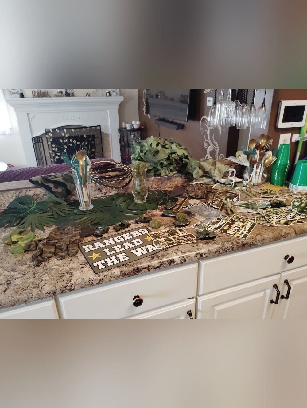Army Camo Military Theme Party Decoration & Prop Bundle​Gear up for the
